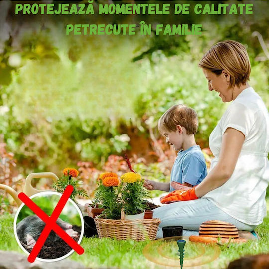 Dispozitiv cu Ultrasunete de Repulsie Șerpi / Rozătoare Solar 200gr 0.245x0.245m