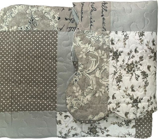 Coverlets Set Single Gray 160x220cm 2 Pieces