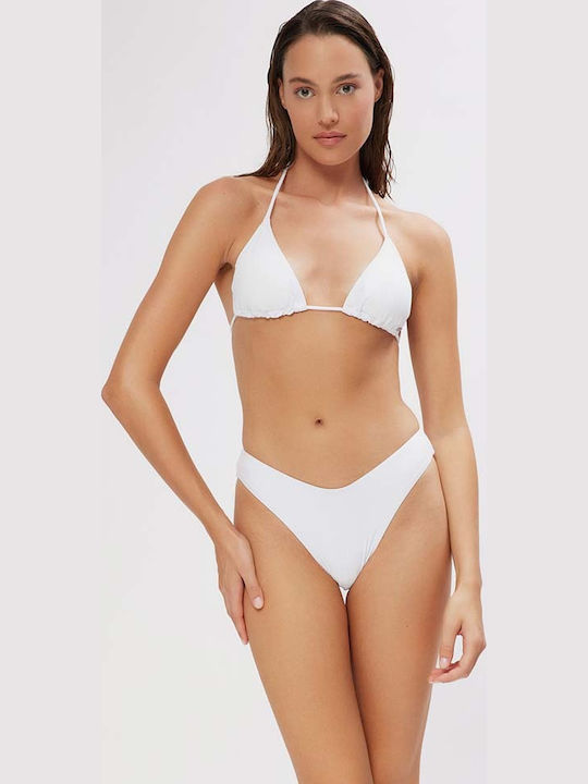 Triangle Bikini Top White