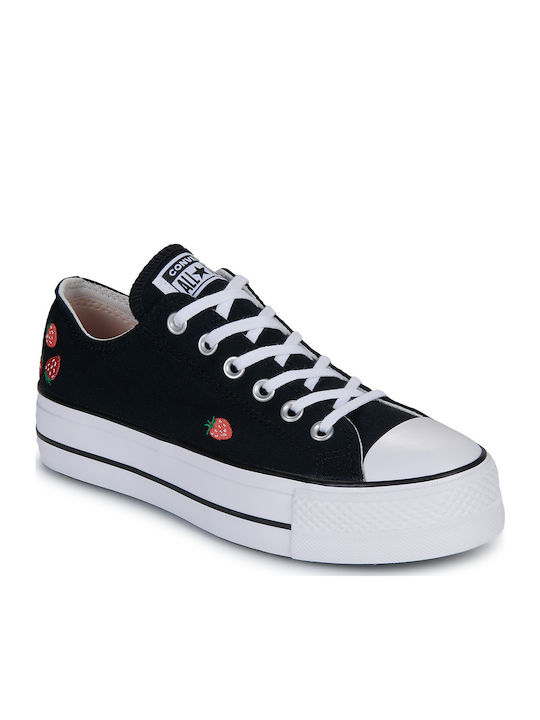 Converse Lift Флатформи Сникърси Черни