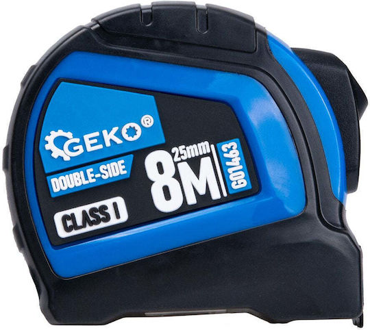Double-sided Tape Measure Automatic Stop 8 M X 25 Mm Class I Geko G01463