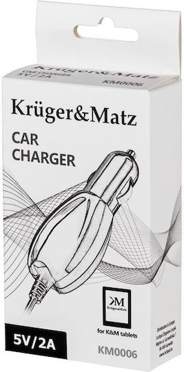 Kruger & Matz Handy-Autoladegerät 10W 2A Schwarz Farbe