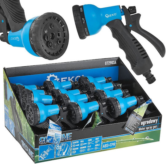 Set Pistol Pulverizator Reglabil 8 Funcții Sky-line 12 Piese Geko G72903a