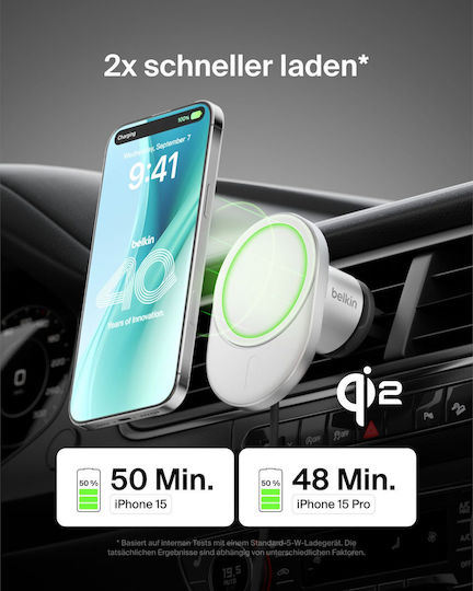 Belkin Φορτιστής Αυτοκινήτου 15W Μαύρο Χρώμα