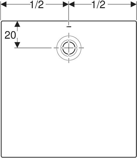 Geberit Acrylic Shower White 100x100cm