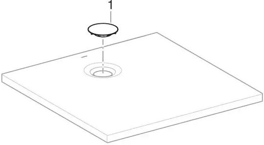 Geberit Acrylic Shower White 100x100cm
