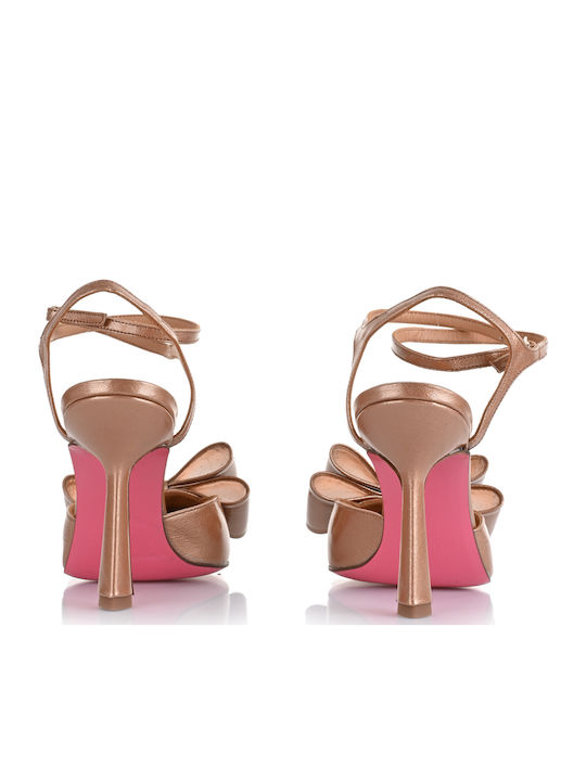 Leather Sandals Bronze