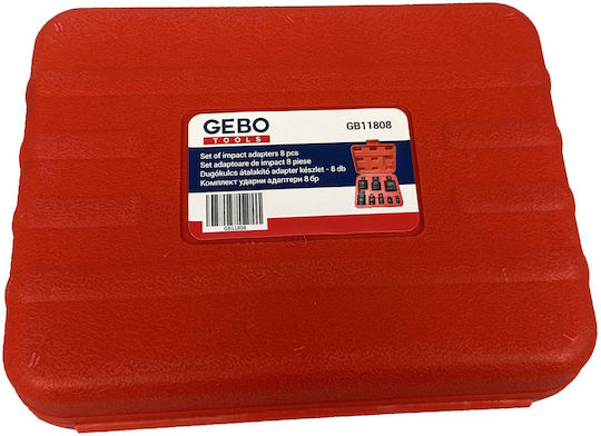 Impact Adapter Set Impact Sockets 8 Pcs Gebo Tools