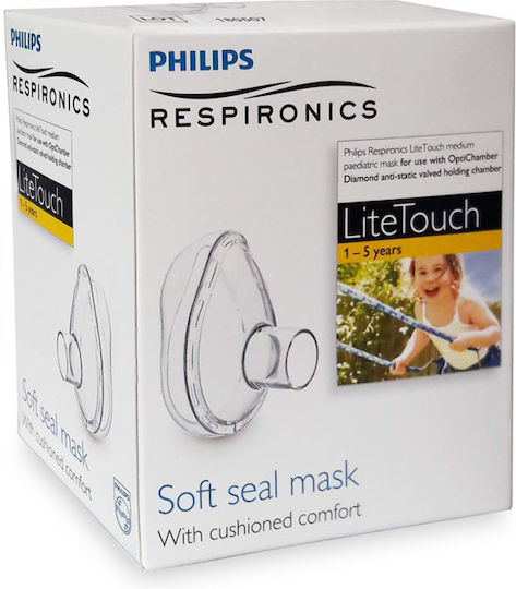 Litetouch Medium Mask Philips Respironics 1-5 Years Philips Optichamber