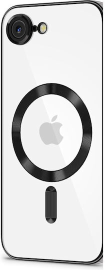 Tech-Protect Magflex Silicone Back Cover Transparent / Black iPhone 17e / 16e