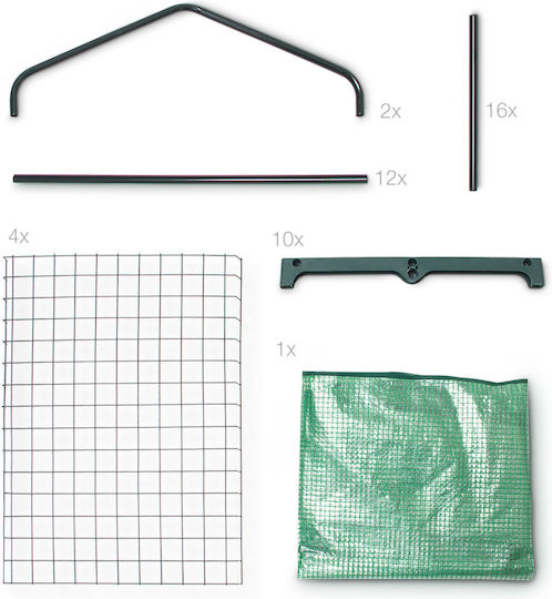 Raft cu 4 Etajere Dimensiuni 70 X 50 Cm X 158 Cm Pe Transparent Verde Relaxdays