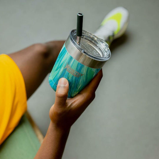 Healthy Human Ποτήρι Θερμός Ανοξείδωτο 354ml Bora Bora με Καλαμάκι