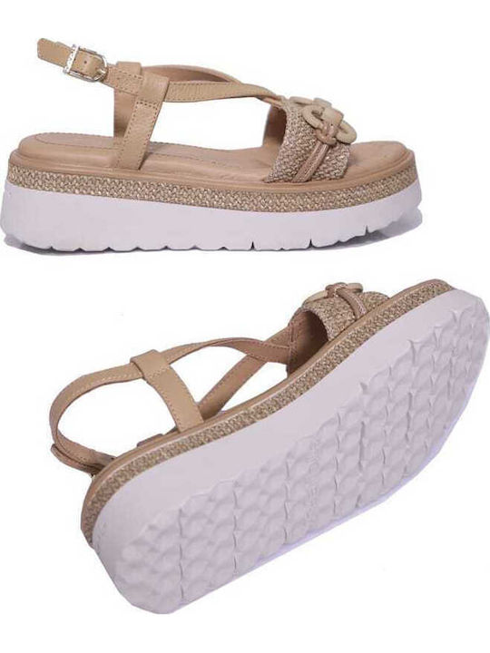 Sandale Casual Damă Flatforme Din Piele Negru