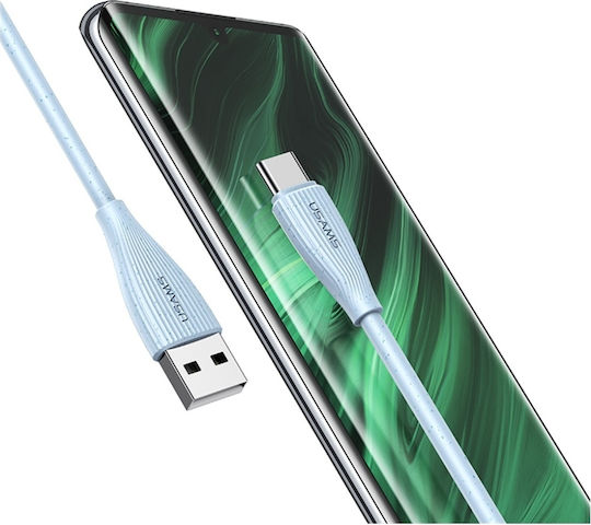 Usams Series USB 2.0 Cable USB-C male - USB-A 18W Πράσινο 1m SJ714USB02