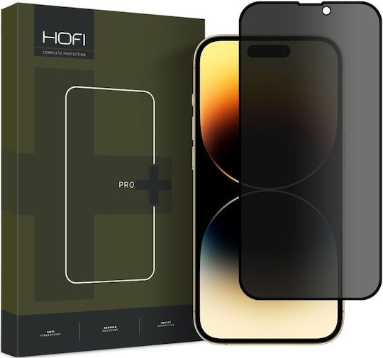 Hofi Anti Spy Glass Pro+ Privatsphäre Vollflächig gehärtetes Glas (iPhone 15)