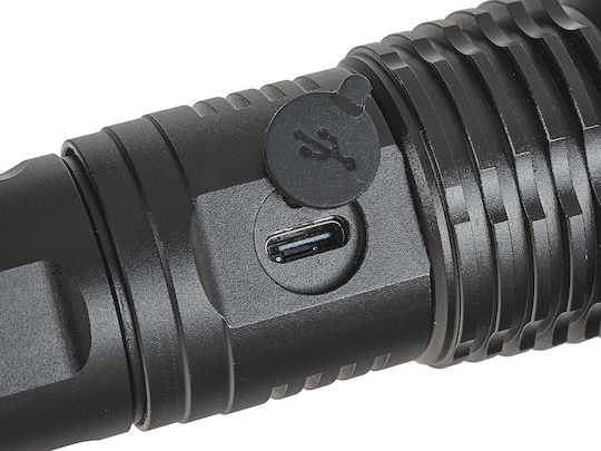 Xhp50 Tactical LED Flashlight 15W 1800mAh 1500lm IPX8 Geko G15122