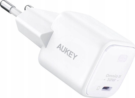Aukey Charger Without Cable with USB-C Port 30W Power Delivery Blacks (PA-B1L)