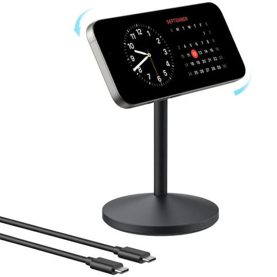 Anker Magsafe Charger 15W Power Delivery Black MagGo Stand