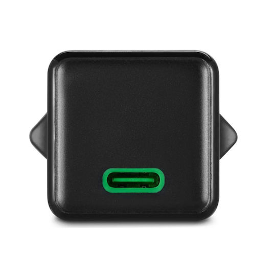 HAMA Charger Without Cable with USB-C Port 25W Power Delivery / Quick Charge 3.0 Blacks (00201985)