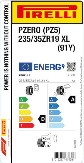 Pirelli P Zero 235/35R19 91Y XL Лято Гума