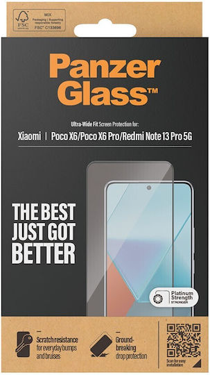PanzerGlass Full Face Tempered Glass Μαύρο (Xiaomi Redmi Note 13 Pro 5G)