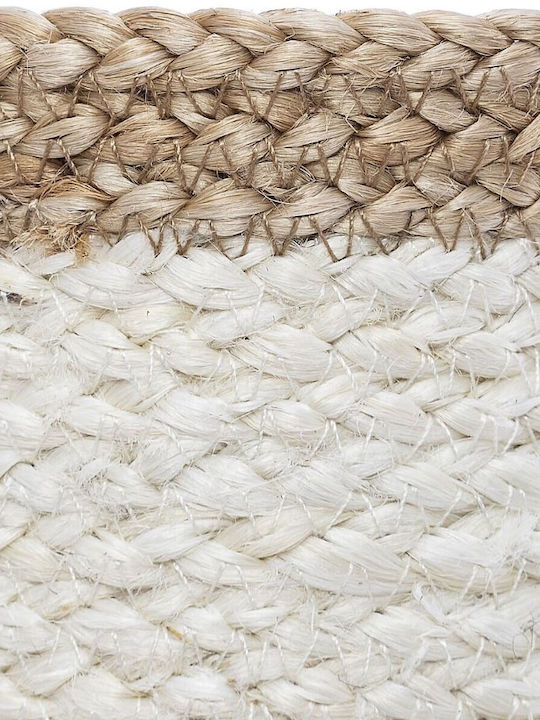 H&S Collection Σετ Διακοσμητικά Καλάθια Ψάθινα White 3τμχ