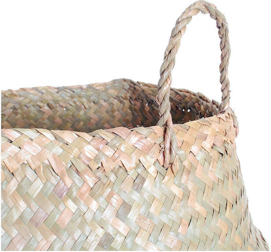 Atmosphera Decorative Wicker Basket with Handles Brown 43.5x43.5x29cm