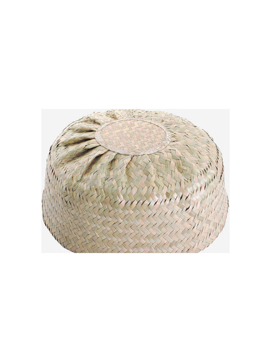 Atmosphera Decorative Wicker Basket with Handles Brown 43.5x43.5x29cm