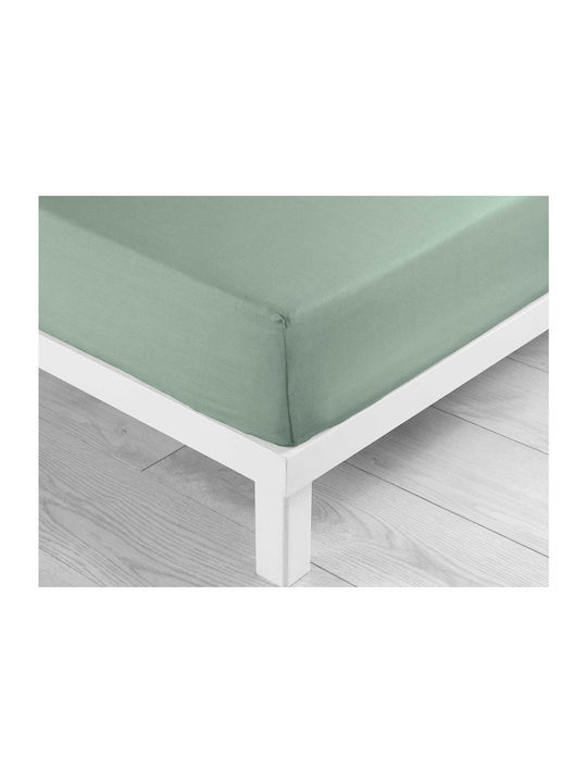 L-c Lina Σεντόνι Υπέρδιπλο με Λάστιχο 160x200+30εκ. Sage