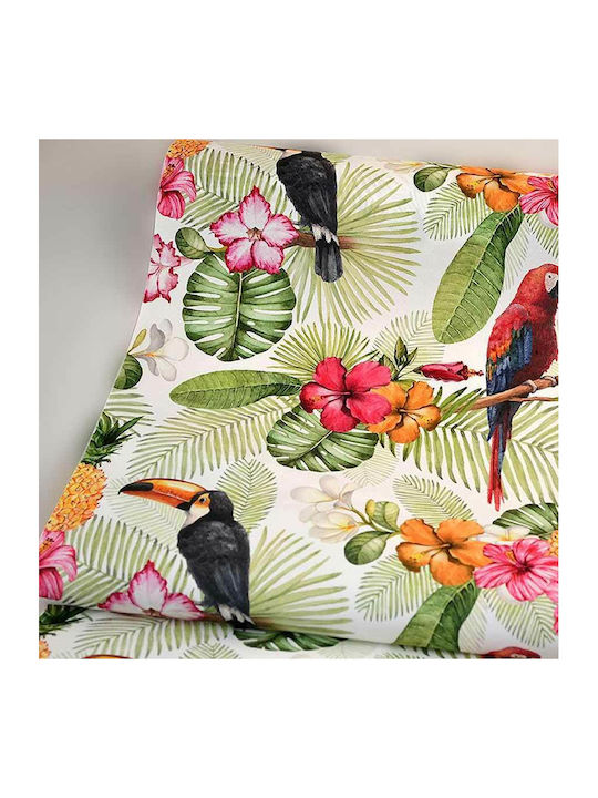 Kappa Decor Ύφασμα Διακόσμησης Δερματίνη 45x500εκ. Τροπικό - ''''