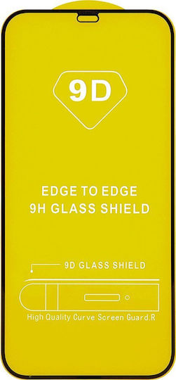 9D Full Face Tempered Glass Negru (Honor X7a)