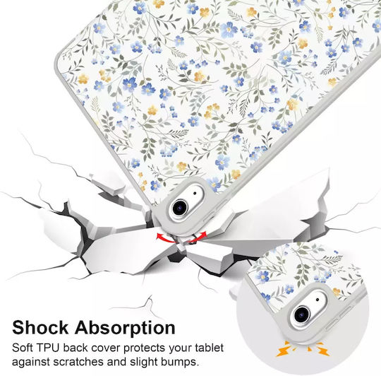 Tech-Protect SC PEN Flip Cover Spring Flowers (iPad 10.9” (2022), iPad 11” (2025))