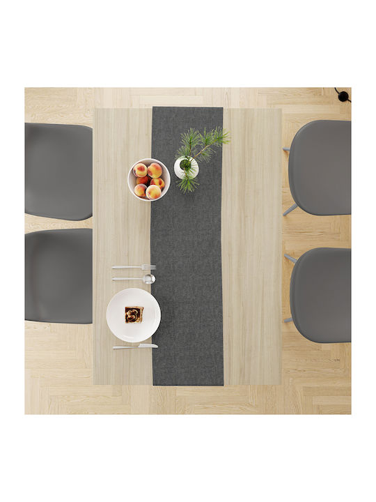 Dimcol Läufer Fleckabweisend Panama Dark Grey 40x180cm