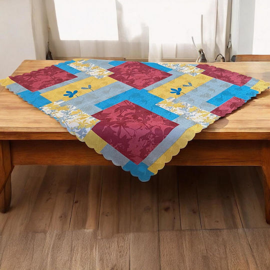 Linea Home Tischtuch Fleckabweisend Bahamas Mehrfarbig 85x85cm