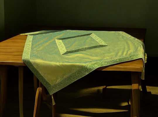 Linea Home Кариран Подредба 4бр 6/110 Emerald 100x100бр