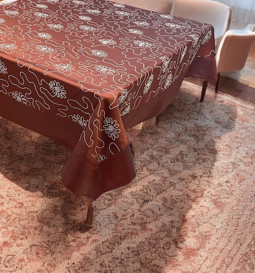 Linea Home Τραπεζομάντηλο Puzzle Ζακάρ 180x220εκ.