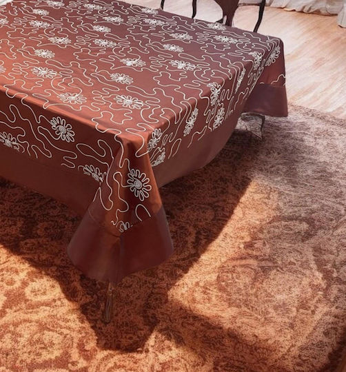 Linea Home Τραπεζομάντηλο Puzzle Ζακάρ 180x220εκ.