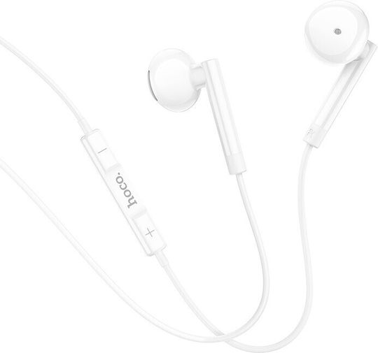 Hoco M95 Earbuds Freihändig Kopfhörer mit Stecker USB-C Weiß