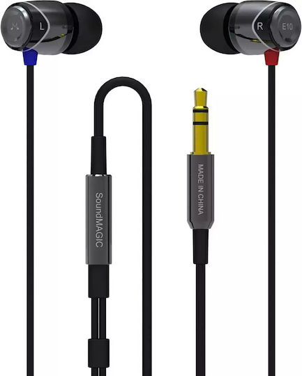 Soundmagic E10 In-ear Handsfree με Βύσμα 3.5mm Gunmetal