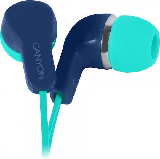 Canyon In-ear Handsfree Ακουστικά με Βύσμα 3.5mm Μπλε