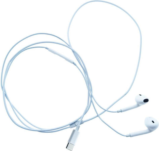 Platinet Pl0508 Earbuds Handsfree Ακουστικά με Βύσμα 3.5mm Λευκό