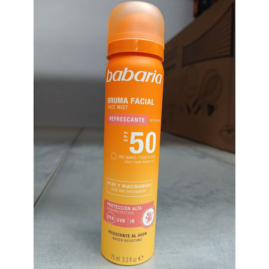 Babaria Waterproof Sunscreen Body Cream SPF50 in Spray 75ml