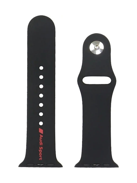 Audi Λουράκι Σιλικόνης Μαύρο (Apple Watch 40/41/42 mm)