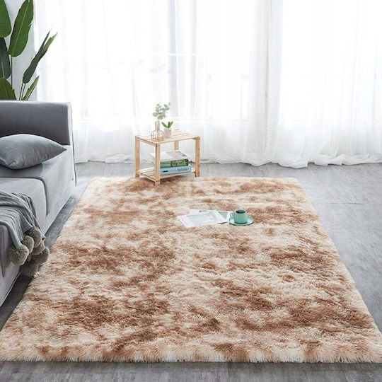 Strado Χαλί Ορθογώνιο Shaggy Beige 200x260cm