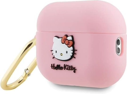 Hello Kitty Hülle Silikon in Rosa Farbe für Apple AirPods 3
