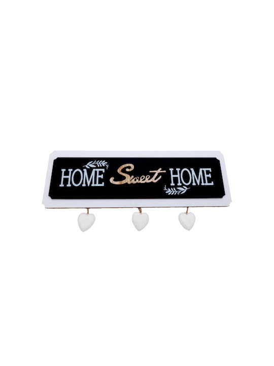 Uncle George Handmade Wall Sign Black Wooden 34.5x1x11cm