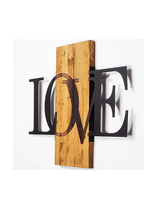 Asir Group 3D Gemischte Kunst Schwarzes aus Holz 73x58cm