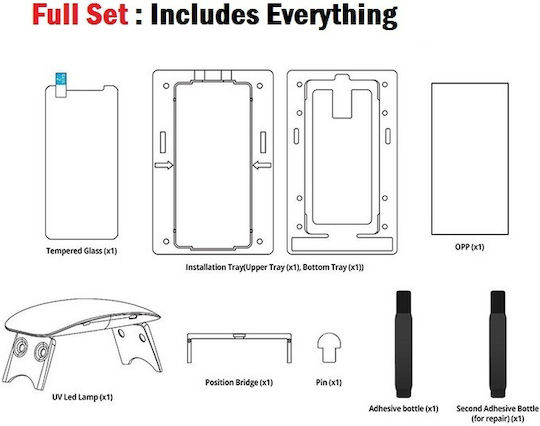 T-Max Replacement Kit Liquid 3D Full Glue Full Face Tempered Glass (Samsung S24 Ultra)