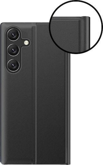 Hurtel Sleep Back Cover Tempered Glass Μαύρο (Galaxy S25)