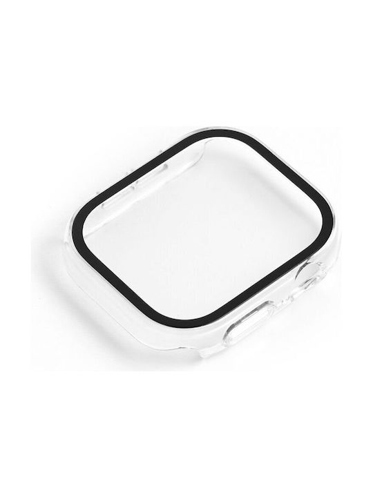 Plastikhülle mit Glas in Transparent Farbe für Apple Watch 10 46 mm